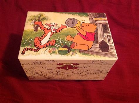 vintage metal winnie the pooh in the music box|winnie the pooh gift boxes.